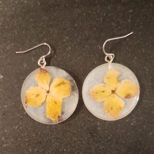 Yellow Floral Earrings